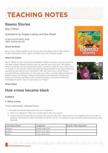 Bawoo Stories Teaching Notes-WEB.pdf - Fremantle Press