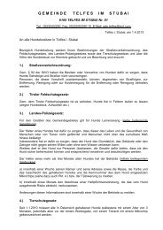 Hundehaltung - Infoblatt.pdf - Gemeinde Telfes im Stubai
