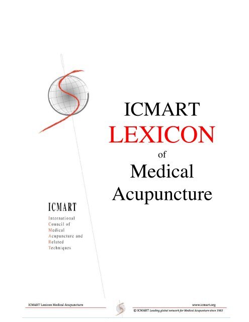 LEXICON - International Council of Medical Acupuncture and ...