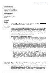 CV Annamarcella Arduini - Provincia di Reggio Emilia