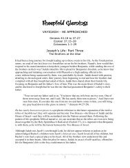 Sheepfold Gleanings Sheepfold Gleanings - Unleavenedbread.co.za