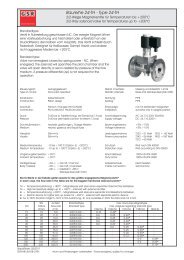 Datenblatt - GSR Ventiltechnik