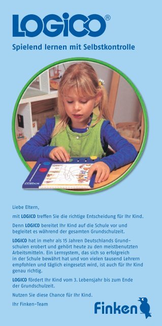 Â® Spielend lernen mit Selbstkontrolle - Finken-Verlag