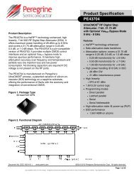 PE43704 Preliminary Specification - Peregrine Semiconductor