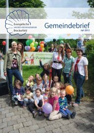 Gemeindebrief Juli 2013 - Ev. Jakobus-Kirchengemeinde Breckerfeld