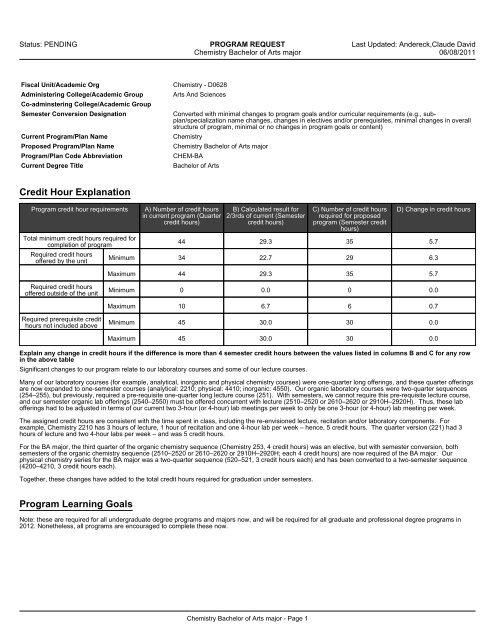 Chemistry BA Revised 6-8-11.pdf - The Ohio State University