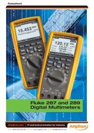 Fluke 287 and 289 Digital Multimeters - Amplicon