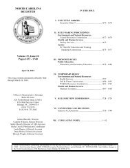NC Register Volume 15 Issue 20 - Office of Administrative Hearings
