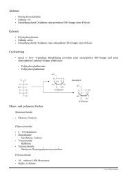 Vorlesung Arzneibuchanalytik Zucker, Polyole