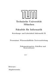 Ausarbeitung - Technische UniversitÃ¤t MÃ¼nchen