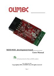 MOD-WiFi User Manual - Olimex