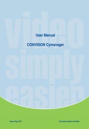 User Manual CONVISION Cymanager