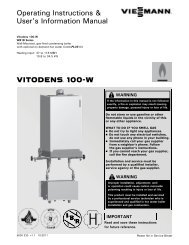 Viessmann 7459305 Operation Instructions - Boston Heating Supply