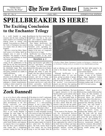 The New Zork Times