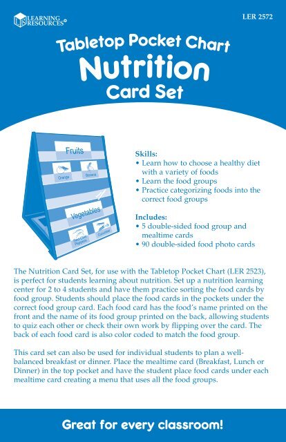 Table Pocket Chart