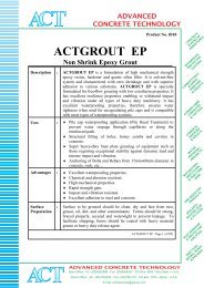 ACTGROUT-EP - Advanced Concrete Technology