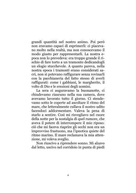 Il tramonto Ã¨ bello, un racconto di Tiziano Scarpa - Il primo amore