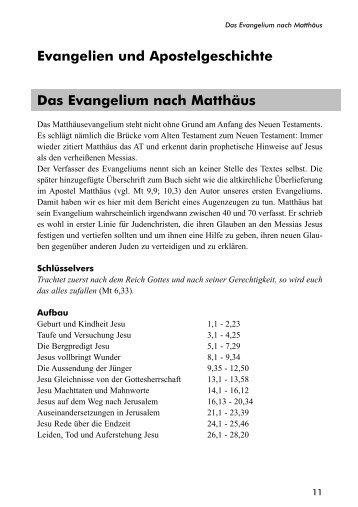 Evangelien und Apostelgeschichte Das Evangelium ... - TheoBlog