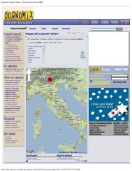 Mappe dei Cognomi Italiani - Diffusione del ... - The Mattivi Family