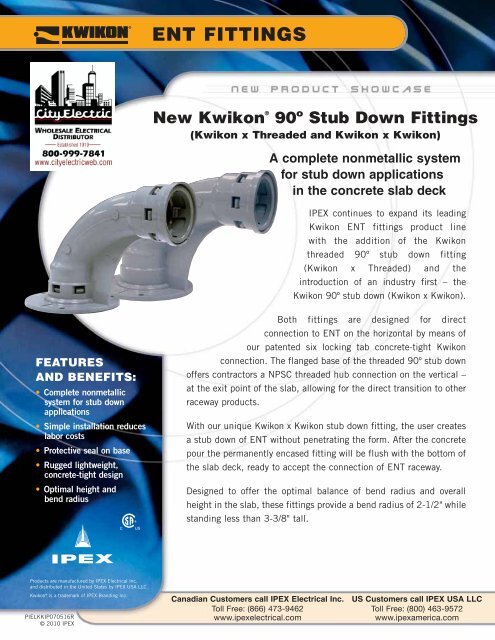 Kwikon 90 Ddegree Stubdown [PDF] - Ipex USA LLC