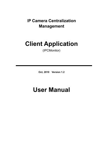 IPCMonitor User Manual - Vonnic