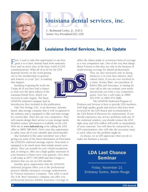 Journal of the Louisiana Dental Association