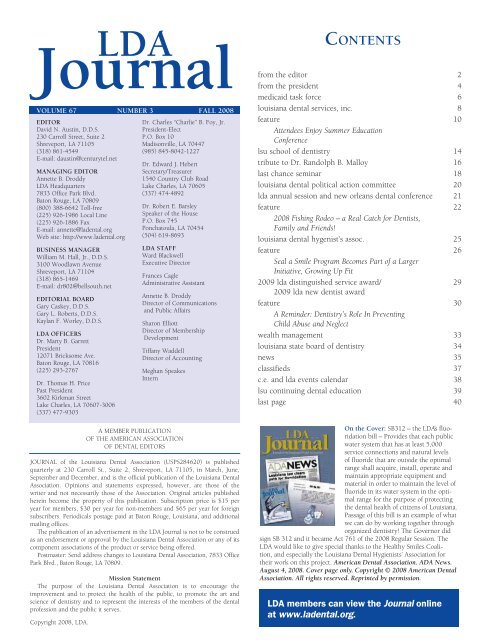 Journal of the Louisiana Dental Association