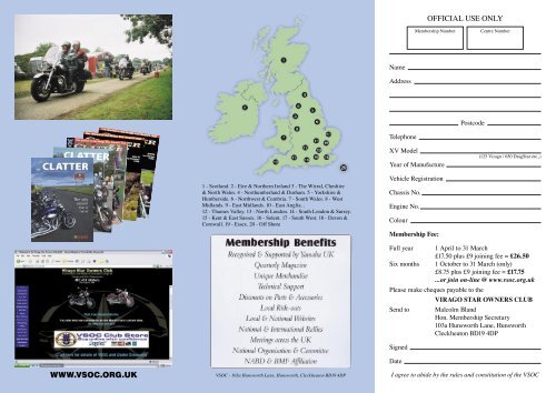 APPLICATION FORM - The Virago Star Owners Club