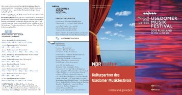 Kulturpartner des Usedomer Musikfestivals