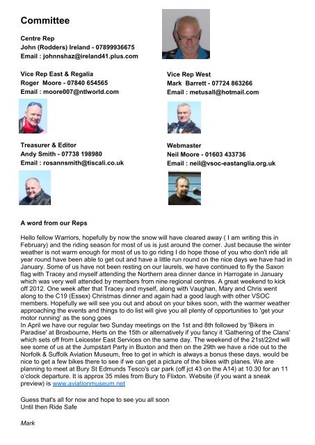 VSOC Centre 10 Saxon Warriors Newsletter March 2012 Dragstar ...