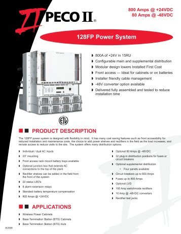 128F Cutsheet - Lineage Power