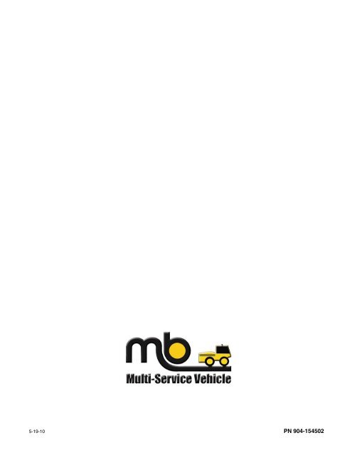 MSV Manual Operation.fm - MB Companies, Inc.