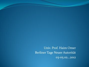 Prof. Dr. Haim Omer (PDF)