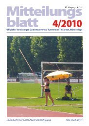 Mitteilungs blatt 4/2010 - TV Sarnen