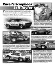 Jeff Taylor Racer's Scrapbook - NHRA.com