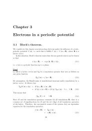 Chapter 3 Electrons in a periodic potential