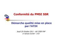 Conformité du PMSI SSR - FHP-SSR