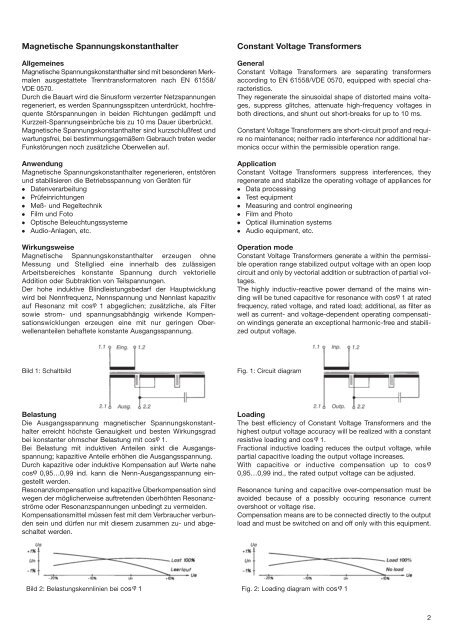 Magnetische Spannungskonstanthalter - Automatic Voltage ...