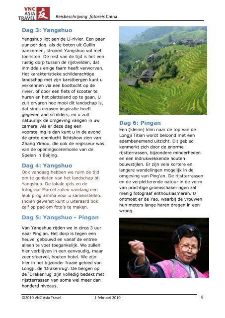 15-daagse fotoreis china - VNC  Asia Travel