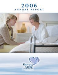 2006 Annual Report - Visiting Nurse Association of Mercer County