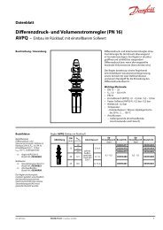 Differenzdruck- und Volumenstromregler (PN 16) - Danfoss