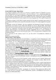 Cassazione Civile, Sez. II, 10.10.2011, n. 20802 - Studio Legale Avv ...