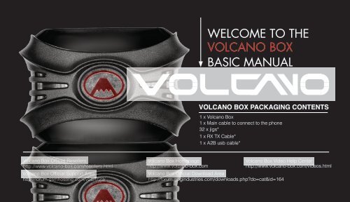 WELCOME TO THE BASIC MANUAL VOLCANO BOX