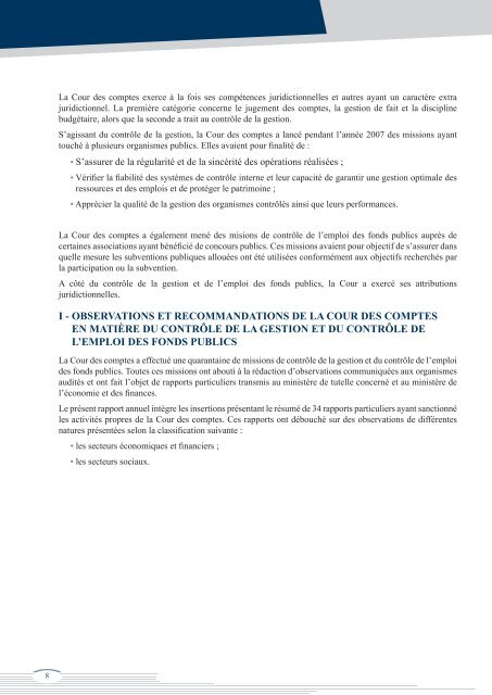 Rapport de la Cour des comptes 2007 - Transparency