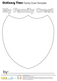 Ordinary Time Family Crest Template - CathFamily - PMRC