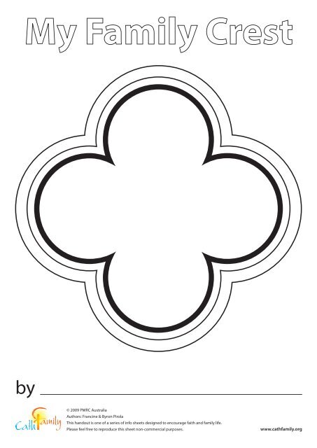 Ordinary Time Family Crest Template - CathFamily - PMRC