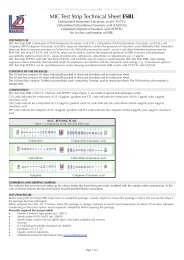 MIC Test Strip Technical Sheet ESBL - Liofilchem