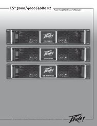 CSÂ® 3000/4000/4080 HZ - Peavey