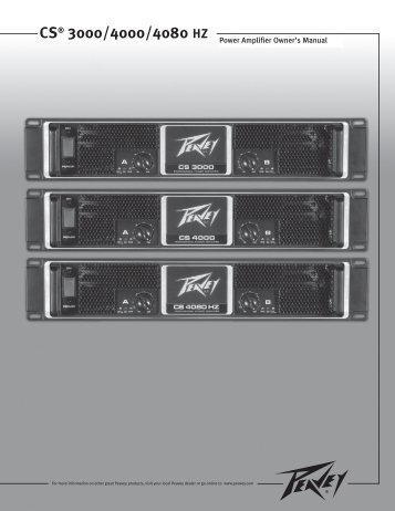 CSÂ® 3000/4000/4080 HZ - Peavey