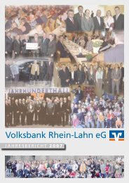 Jahresbericht 2007 - Volksbank Rhein-Lahn eG